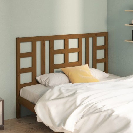 Tête de lit Marron miel 166x4x100 cm Bois massif de pin 
