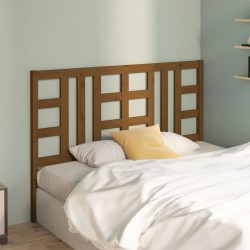 Tête de lit Marron miel 166x4x100 cm Bois massif de pin 