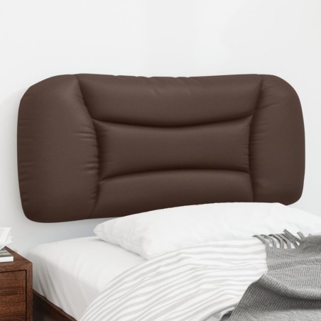 Coussin de tête de lit marron 90 cm similicuir 