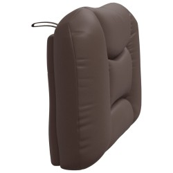 Coussin de tête de lit marron 90 cm similicuir 