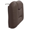 Coussin de tête de lit marron 90 cm similicuir 