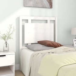 Tête de lit Blanc 80,5x4x100 cm Bois massif de pin 