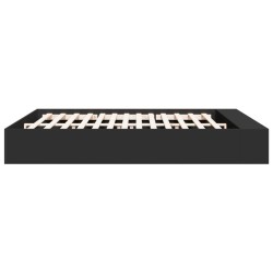 Cadre de lit sans matelas noir 180x200 cm 