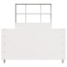 Cadre de lit sans matelas blanc 90x200 cm bois de pin massif 