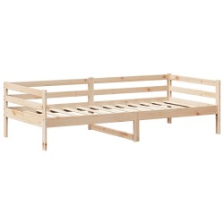 Lit de jour avec toit sans matelas 80x200 cm bois massif 