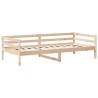 Lit de jour avec toit sans matelas 80x200 cm bois massif 