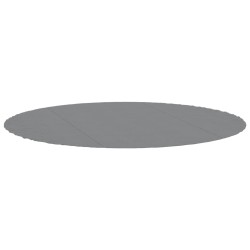 Bâche de piscine gris clair Ø366 cm géotextile polyester 