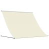 Auvent rétractable crème 200x150 m tissu et acier 