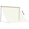 Auvent rétractable crème 200x150 m tissu et acier 