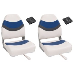 Ensemble de sièges de bateau pliables lot de 4 dossier haut 