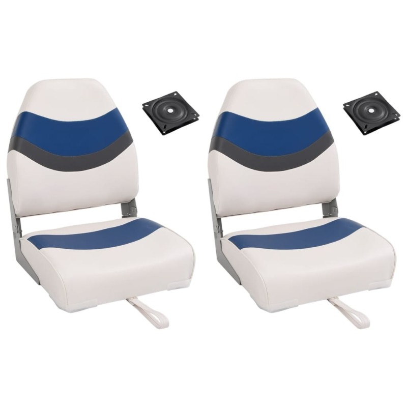 Ensemble de sièges de bateau pliables lot de 4 dossier haut 