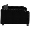 Lit de repos sans matelas noir 100x200 cm tissu 