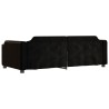 Lit de repos sans matelas noir 100x200 cm tissu 