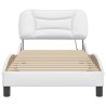 Cadre de lit avec LED sans matelas blanc 80x200 cm 