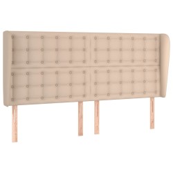 Tête de lit avec oreilles Cappuccino 203x23x118/128 cm 