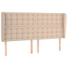 Tête de lit avec oreilles Cappuccino 203x23x118/128 cm 