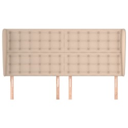 Tête de lit avec oreilles Cappuccino 203x23x118/128 cm 