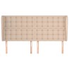 Tête de lit avec oreilles Cappuccino 203x23x118/128 cm 