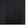 Tapis rectangulaire noir 100x500 cm bambou 
