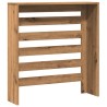 Cache-radiateur chêne artisanal 78x20x82 cm bois d'ingénierie 