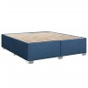 Cadre de lit sans matelas bleu 200x200 cm tissu 