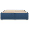 Cadre de lit sans matelas bleu 200x200 cm tissu 