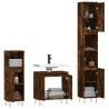 Ensemble d'armoires de salle de bain 3 pcs chêne fumé 