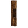 Ensemble de meubles de salle de bain 3 pcs Chêne fumé 