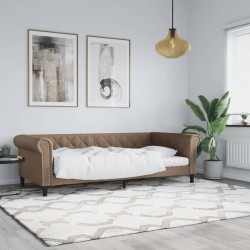 Lit de jour cappuccino 80x200 cm similicuir 