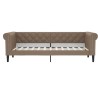 Lit de jour cappuccino 80x200 cm similicuir 