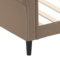 Lit de jour cappuccino 80x200 cm similicuir 