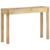 Table console 110x30x75 cm bois de manguier massif blanchi 