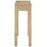 Table console 110x30x75 cm bois de manguier massif blanchi 