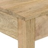 Table console 110x30x75 cm bois de manguier massif blanchi 