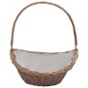 Panier à bois de chauffage avec poignée 57x46,5x52 cm Marron 