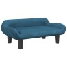 Canapé pour enfants bleu 70x40x24 cm velours 