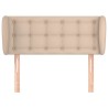 Tête de lit avec oreilles Cappuccino 83x23x78/88 cm Similicuir 