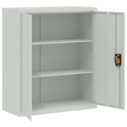 Classeur gris clair 90x40x105 cm acier 