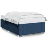 Cadre de lit sans matelas bleu 120x200 cm tissu 