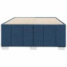 Cadre de lit sans matelas bleu 120x200 cm tissu 