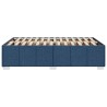 Cadre de lit sans matelas bleu 120x200 cm tissu 