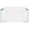 Meuble TV/pour moniteur 40x25x11 cm verre transparent 
