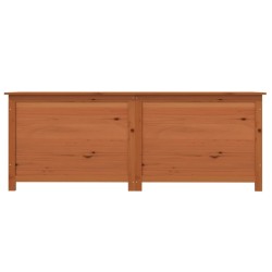Boîte à coussins d'extérieur Marron 150x50x56 cm Sapin massif 