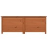 Boîte à coussins d'extérieur Marron 150x50x56 cm Sapin massif 