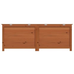 Boîte à coussins d'extérieur Marron 150x50x56 cm Sapin massif 