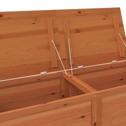 Boîte à coussins d'extérieur Marron 150x50x56 cm Sapin massif 