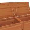 Boîte à coussins d'extérieur Marron 150x50x56 cm Sapin massif 