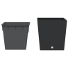 Jardinière et intérieur amovible anthracite 37 /64 L rotin PP 