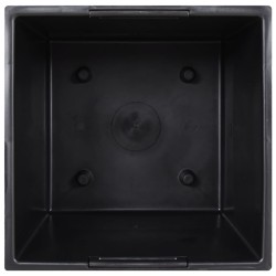 Jardinière et intérieur amovible anthracite 37 /64 L rotin PP 