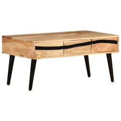 Table basse 88x50x42 cm Bois d'acacia solide 